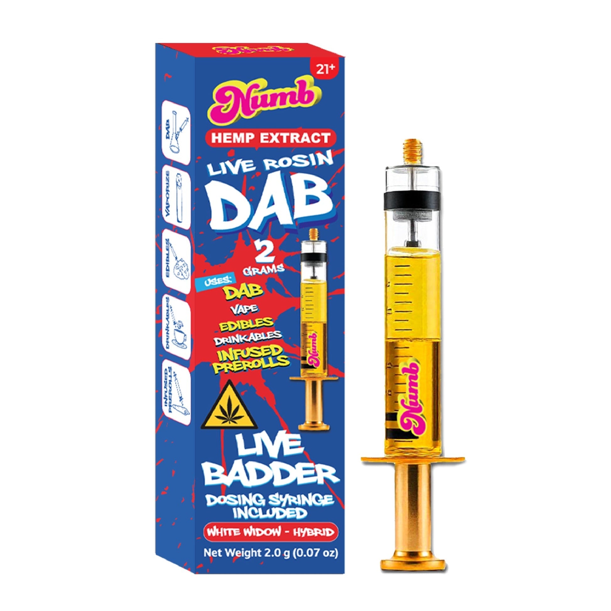 Numb Dab THC-A Rosin Syringe 2000mg 2g
