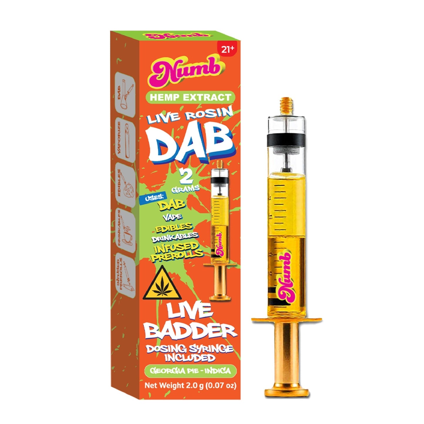 Numb Dab THC-A Rosin Syringe 2000mg 2g
