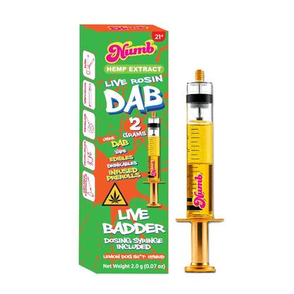 Numb Dab THC-A Rosin Syringe 2000mg 2g