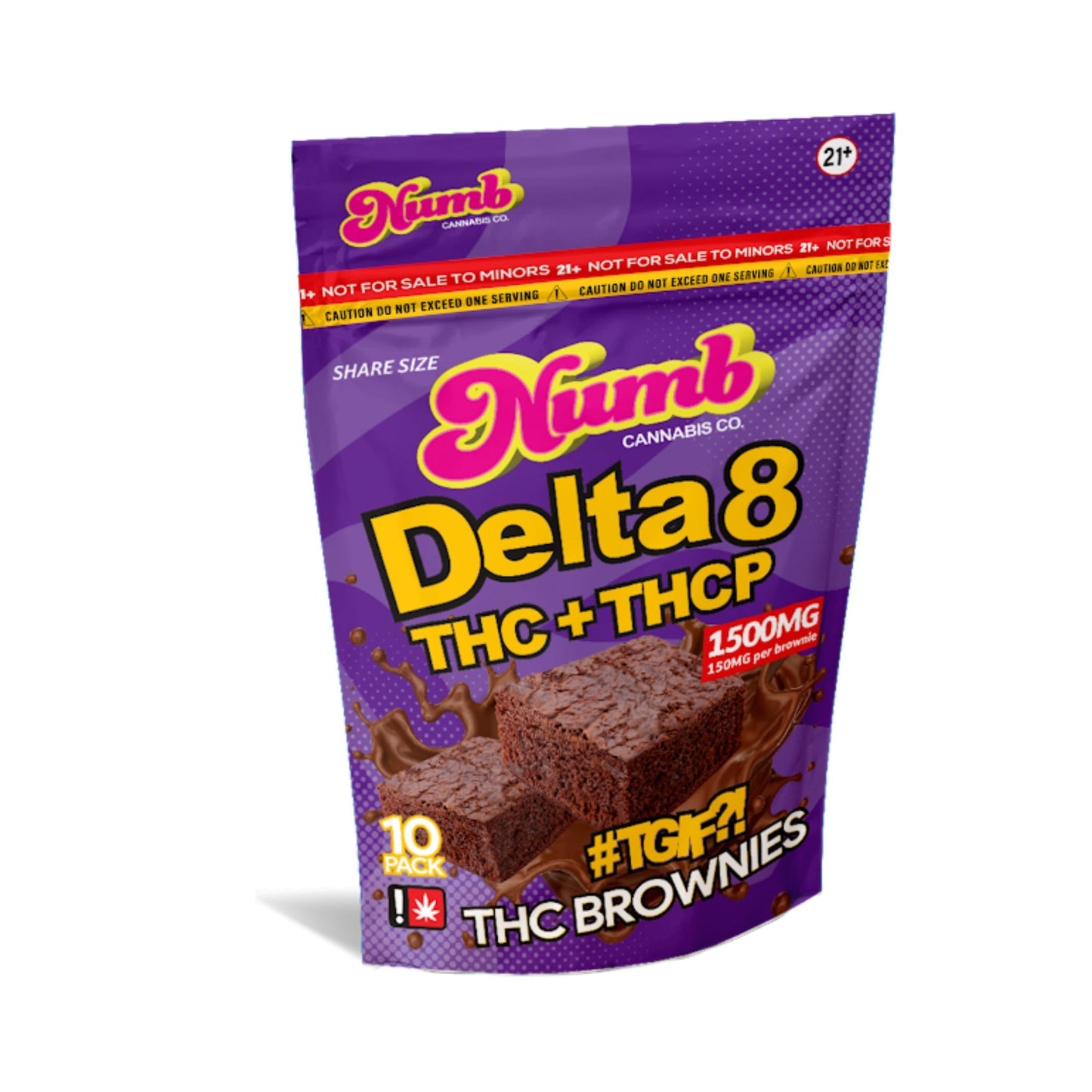 Numb Delta 8 Brownies 200mg 10ct
