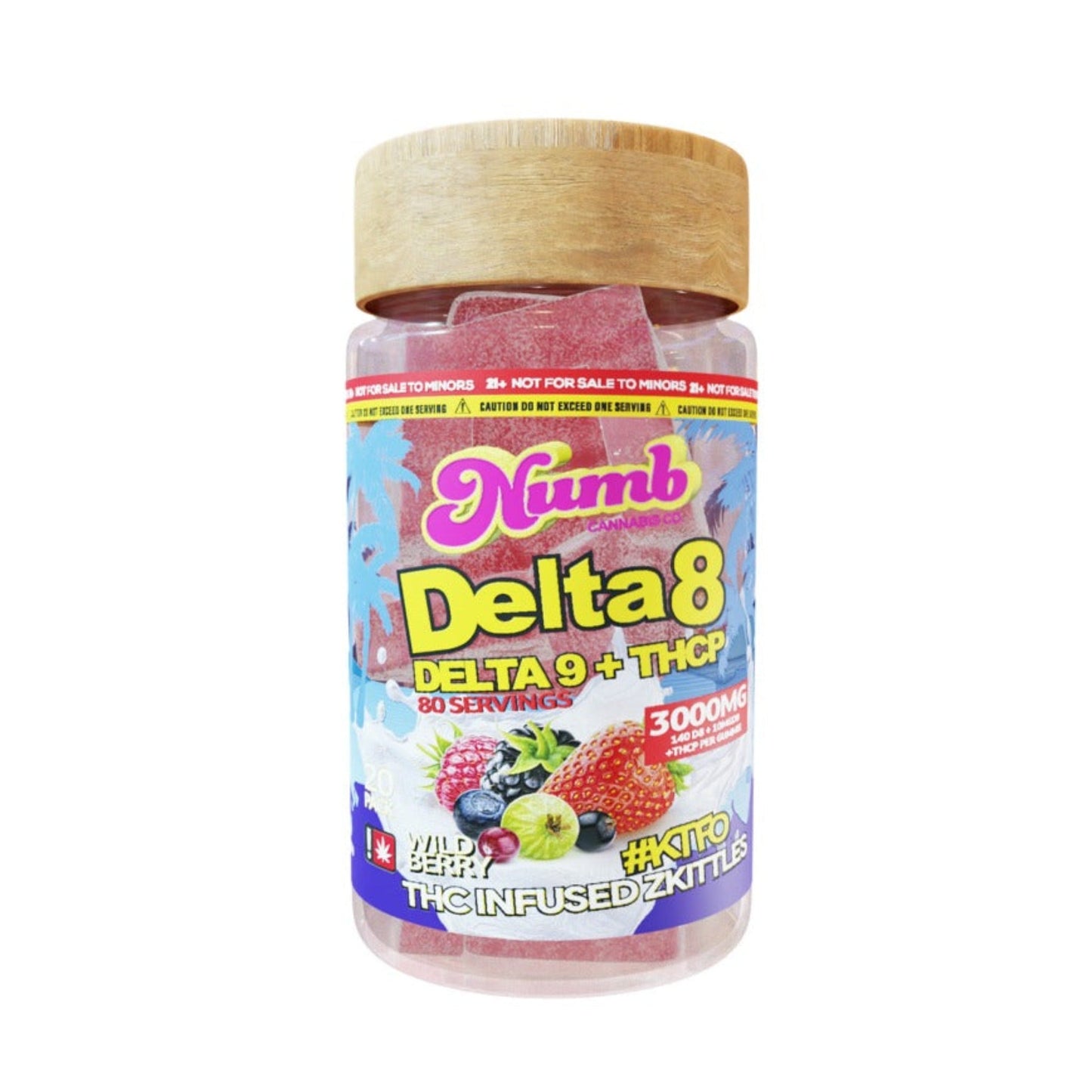 Numb Delta 8 Gummies 3000mg 20ct