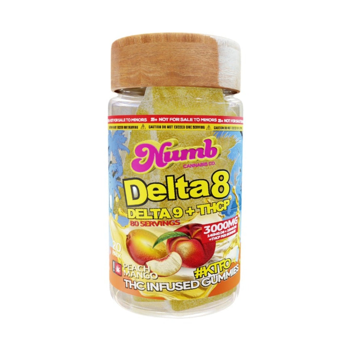 Numb Delta 8 Gummies 3000mg 20ct