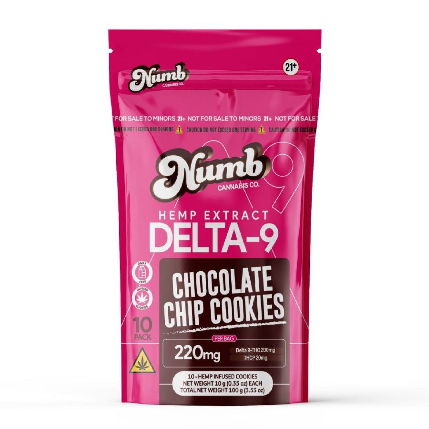 Numb Delta 9 Cookies 220mg 10ct