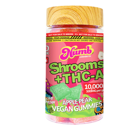 Get Numb Magic Mushroom THC-A Gummies 10000mg 20ct