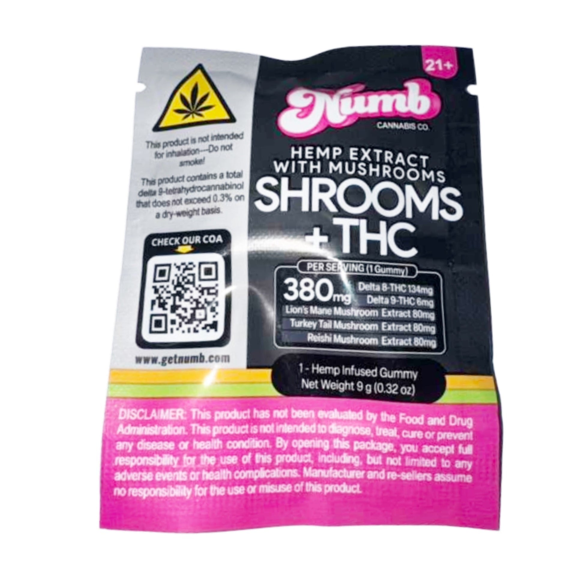 Numb Magic Mushroom THCa Gummy 380mg