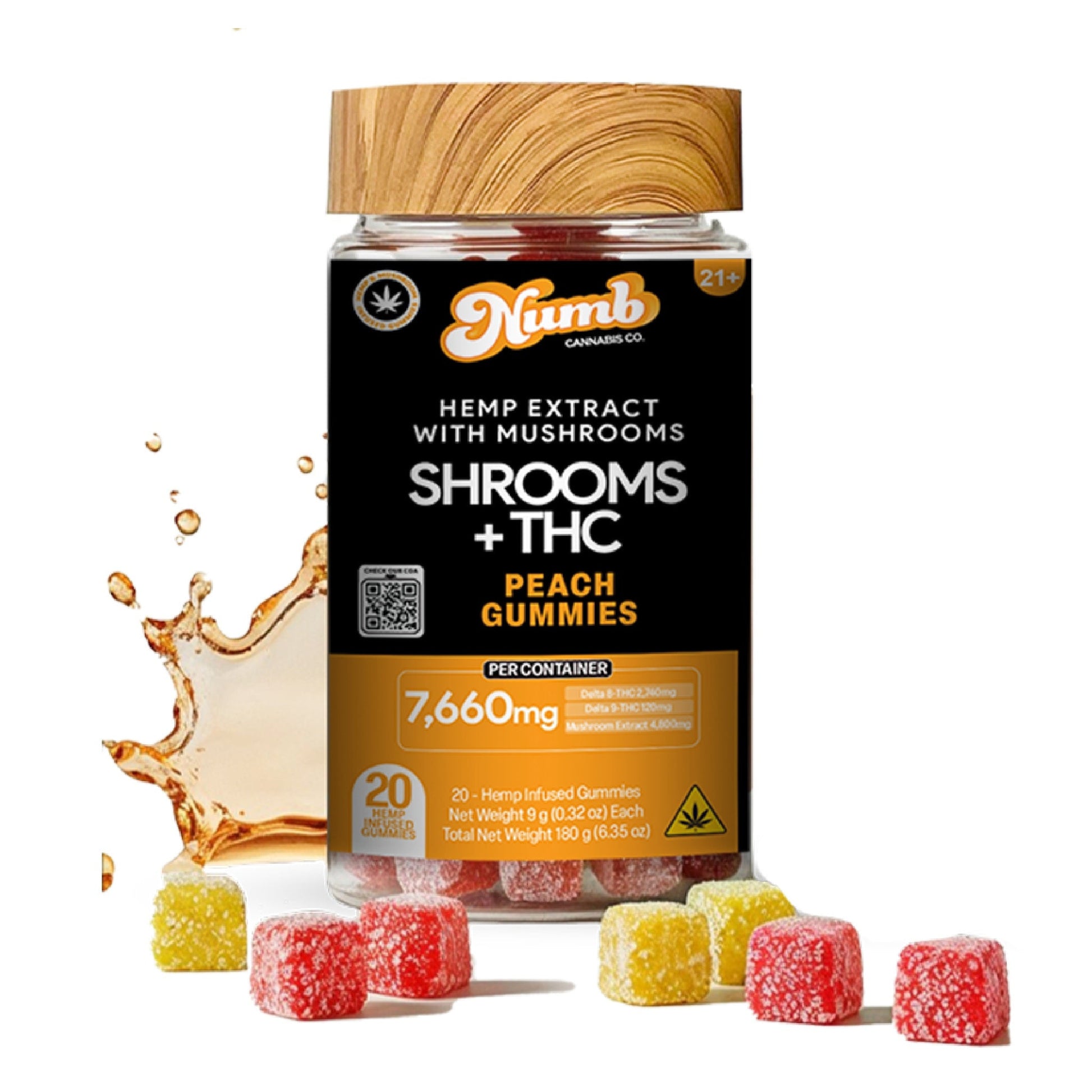 Numb Shroom + THC Blend Gummies 7660mg