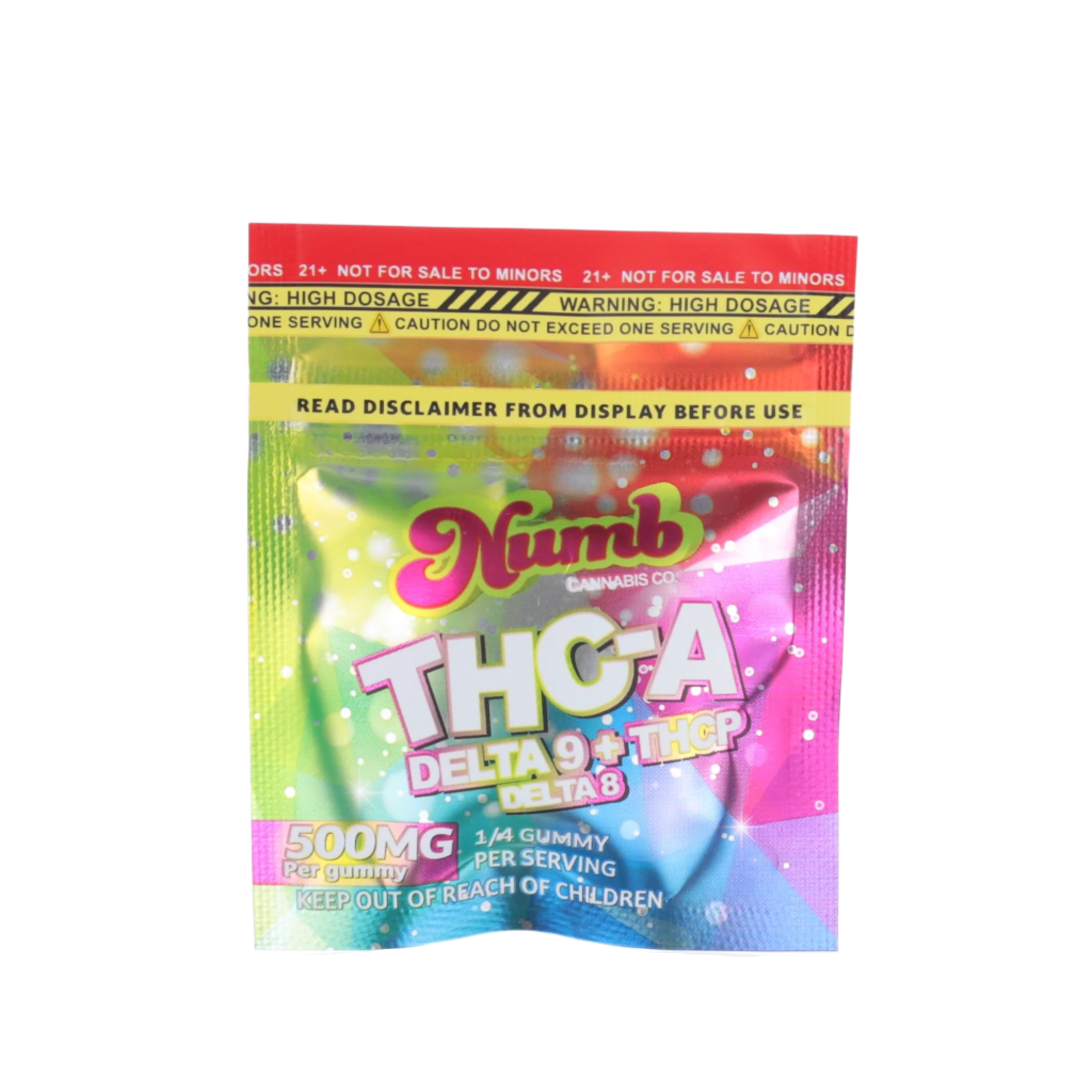 Numb THC-A Delta 9 THC-P Delta 8 Gummies 500mg
