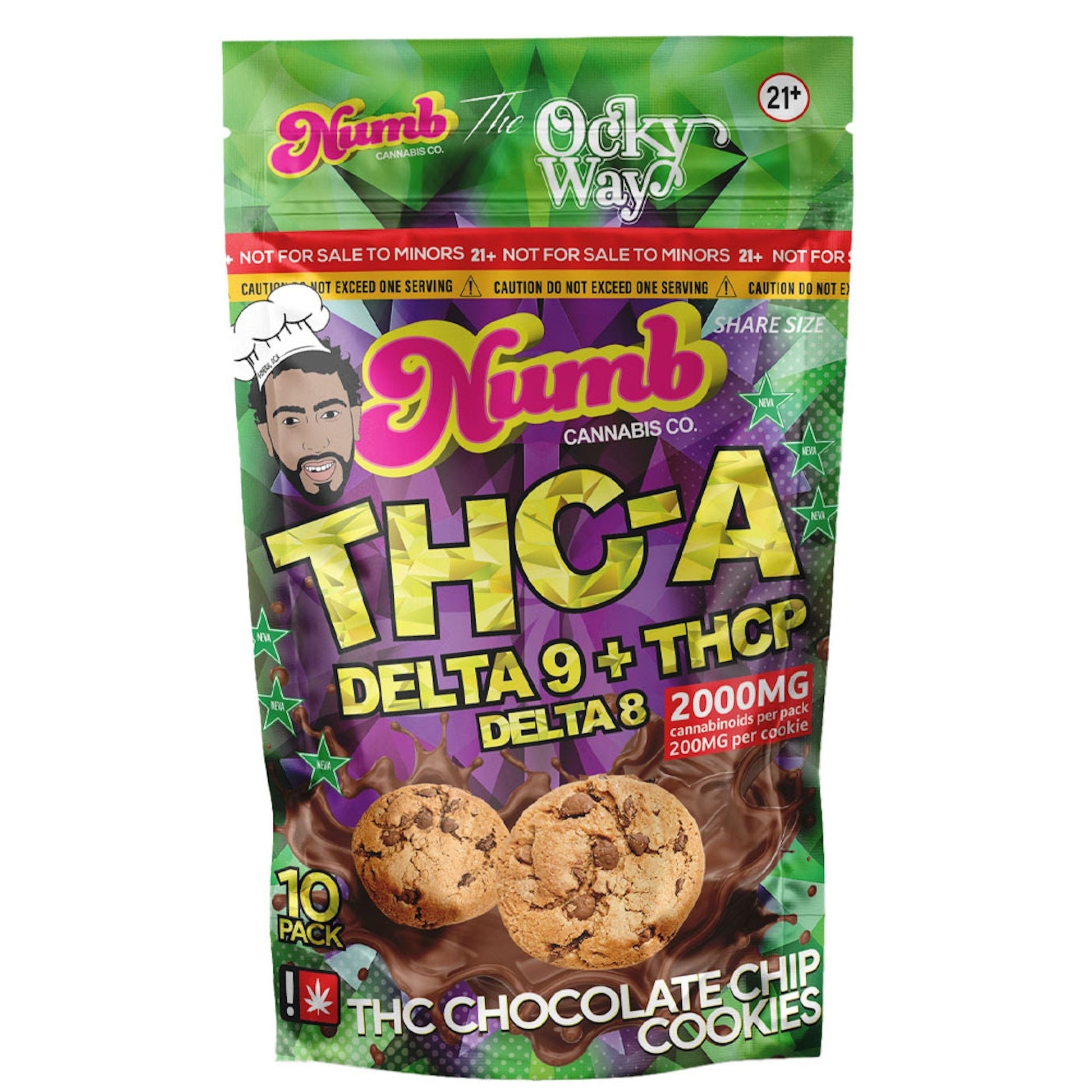Numb THC-A Ocky Way Cookies 2000mg 10ct