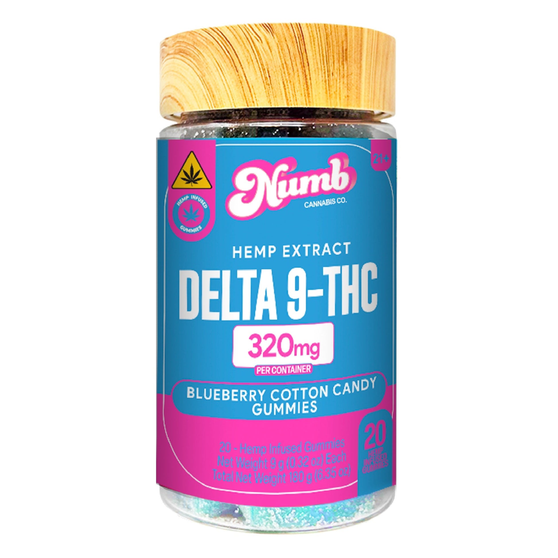 Numb Cannabis Co Delta 9 THC Gummies 320mg 20ct