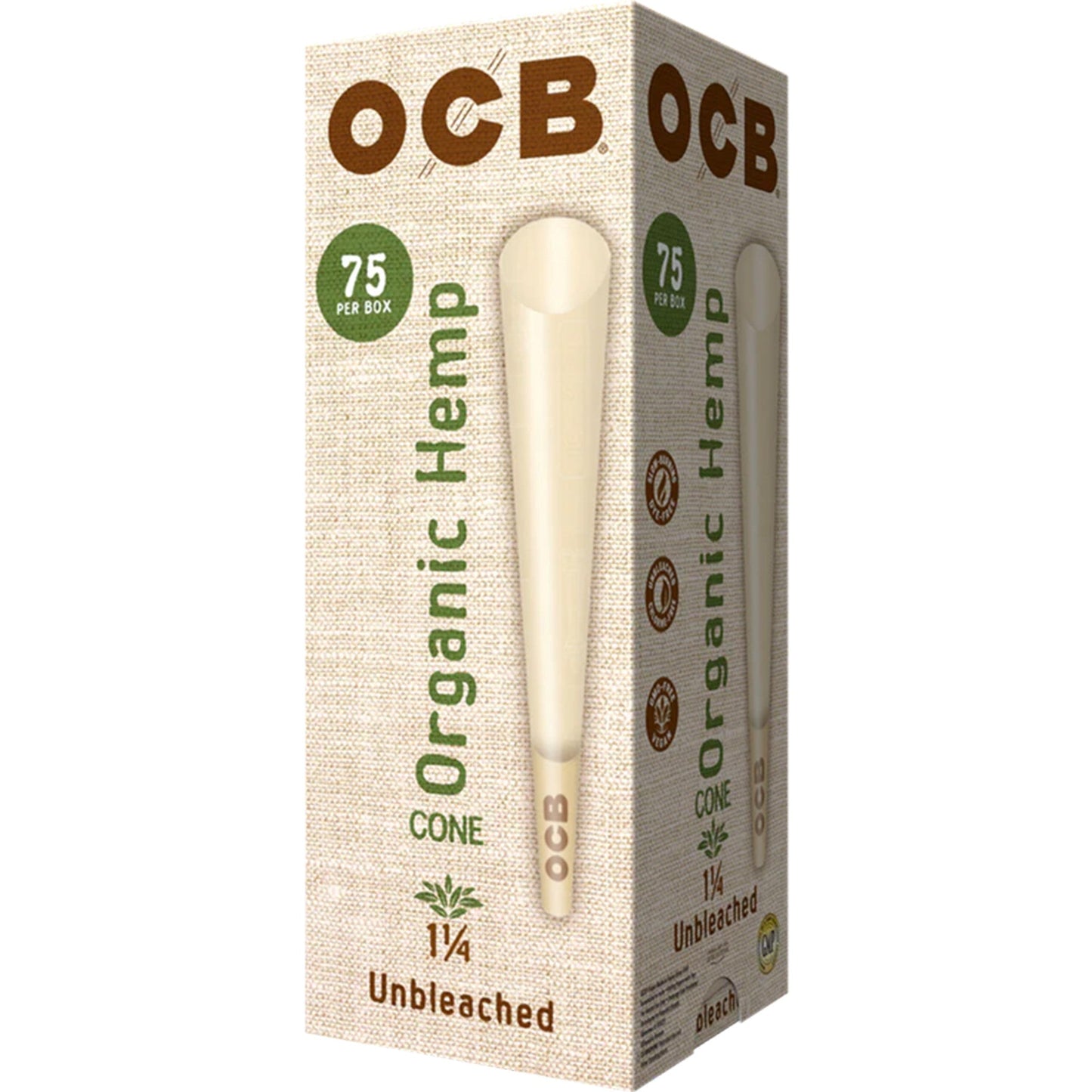 OCB Organic Hemp 1 1/4 Cone Box 50ct
