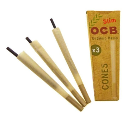 OCB Unbleached Organic Hemp Cones 1 1/4 6 Pack