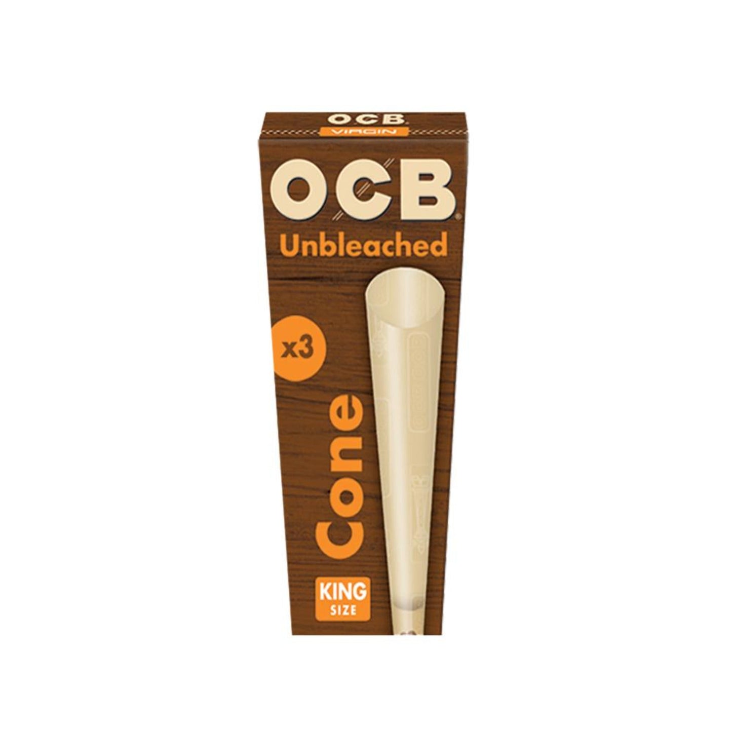 OCB Unbleached Virgin Cones 1 1/4 King Size