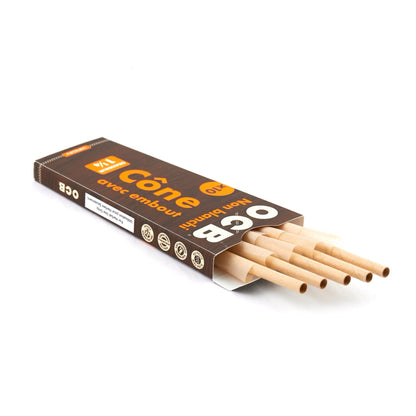 OCB Unbleached Virgin Cones 1 1/4 King Size