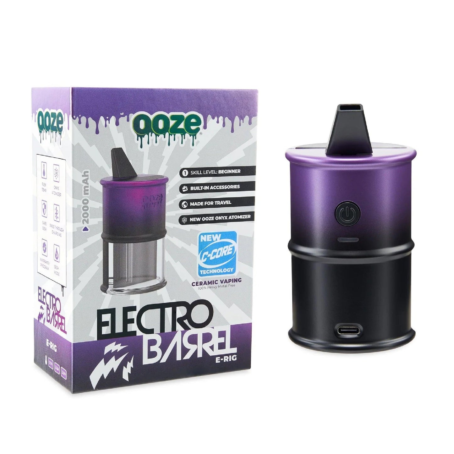 Ooze Electro Barrel Dab Rig
