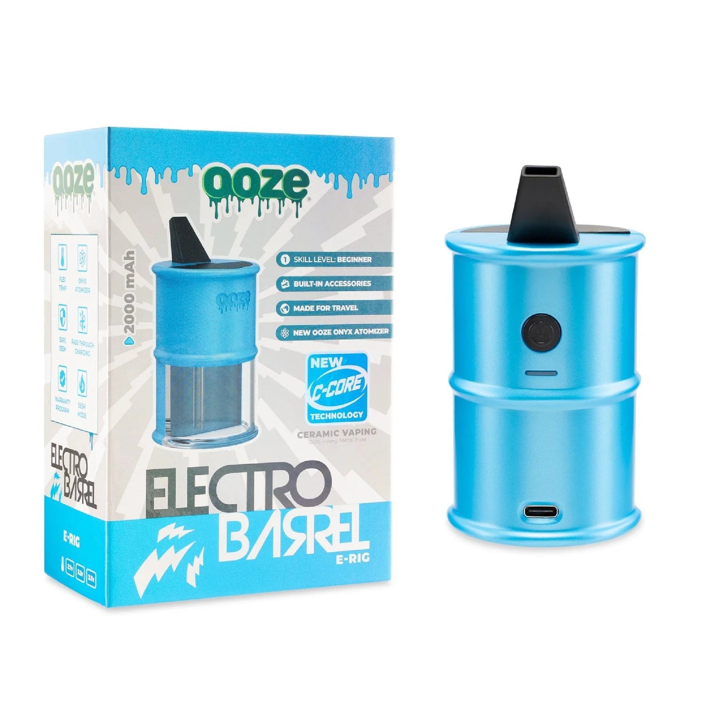 Ooze Electro Barrel Dab Rig
