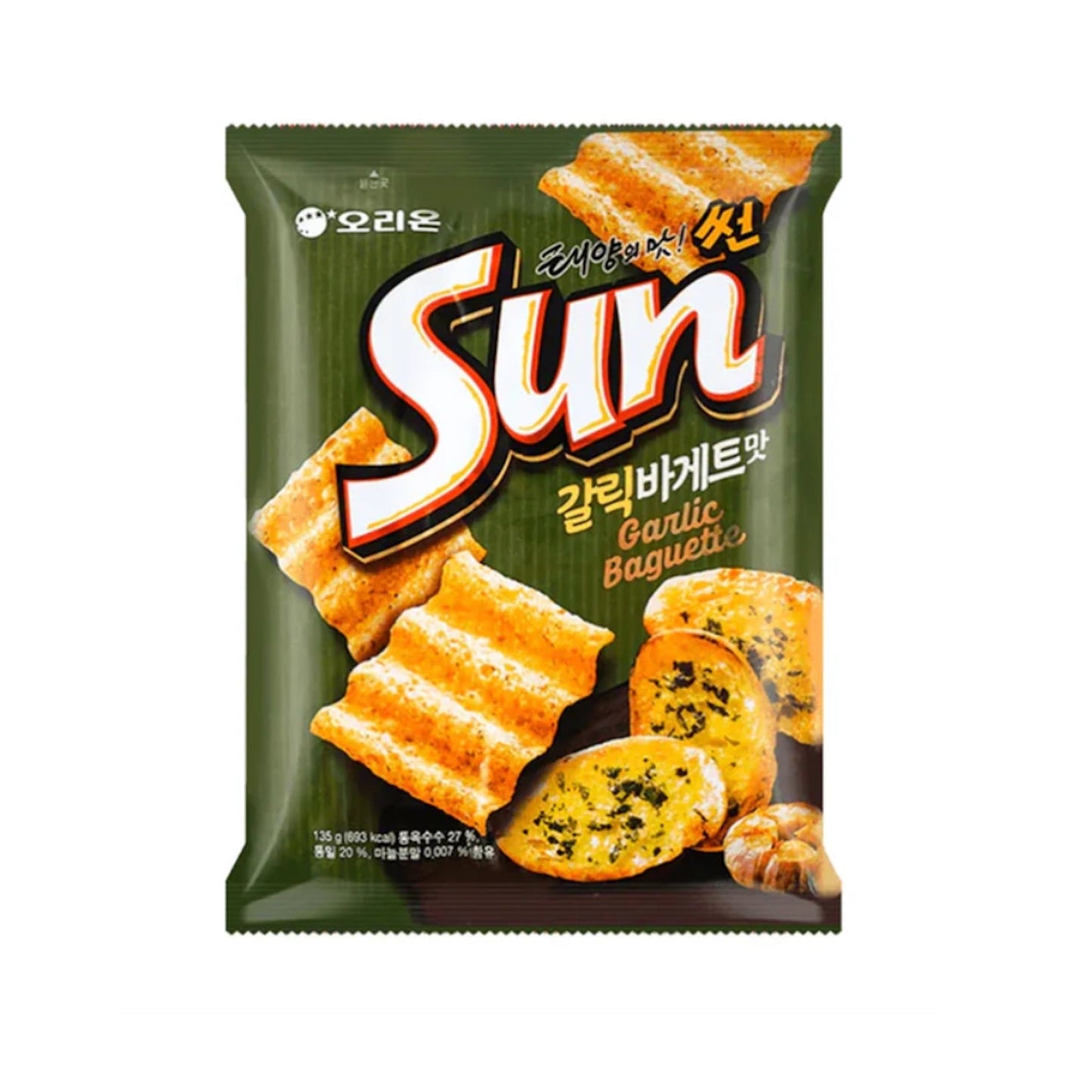 Exotic Snacks Orion-Sun Corn Chips Garlic Bread Flavor 80g