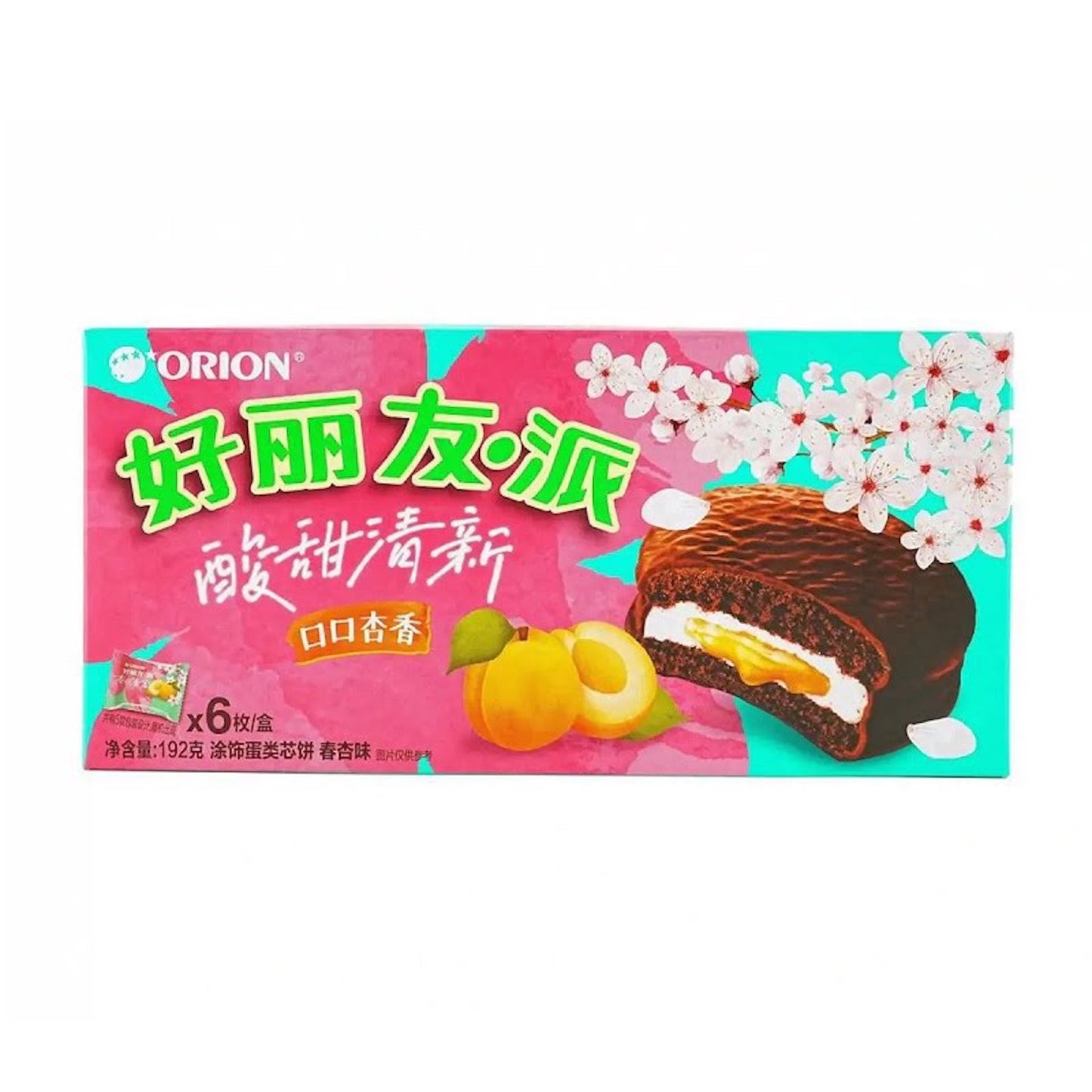 Exotic Snacks Orion Sweet Pie Spring Apricot Flavor 192g