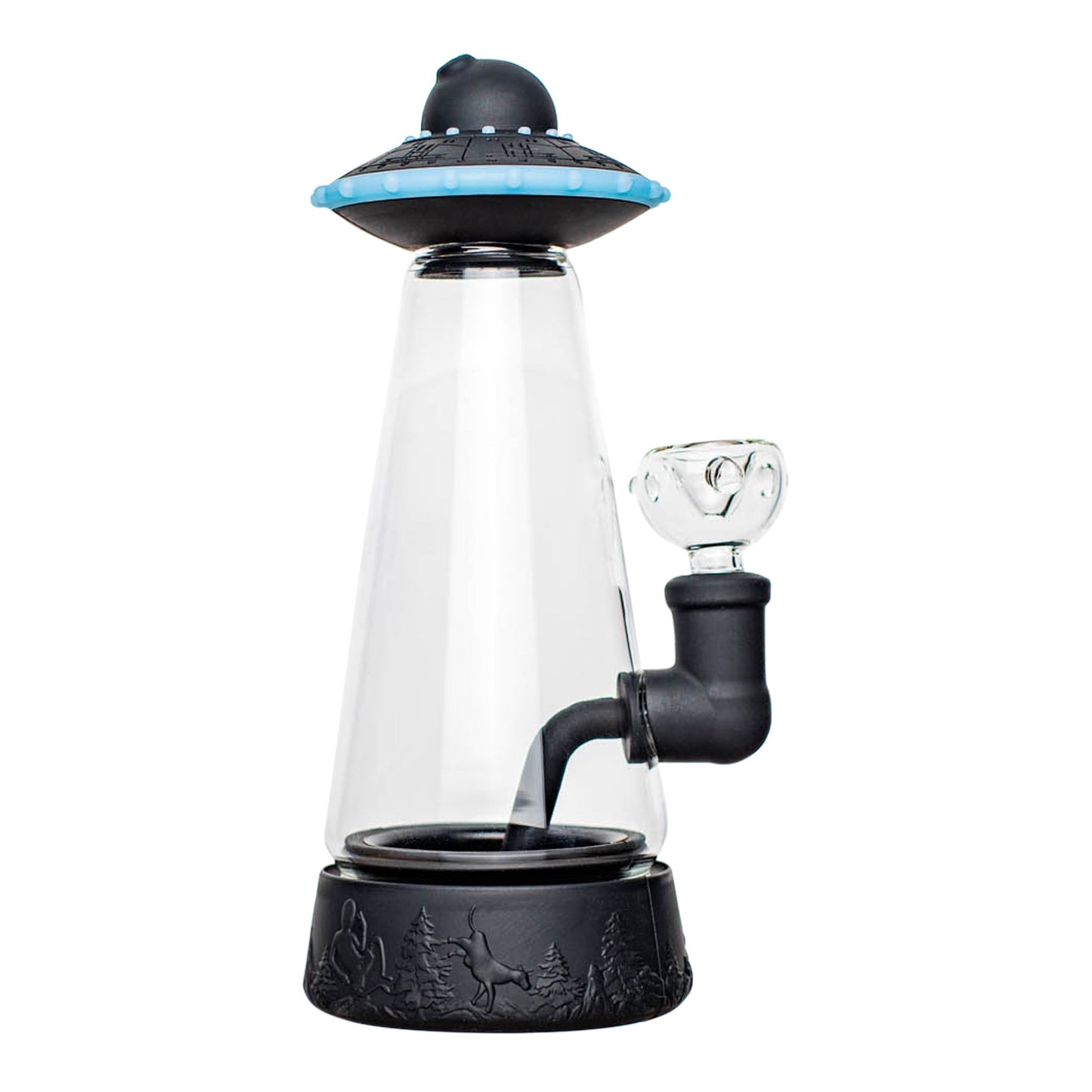Out Of This World UFO Bong 9in Silicone Green