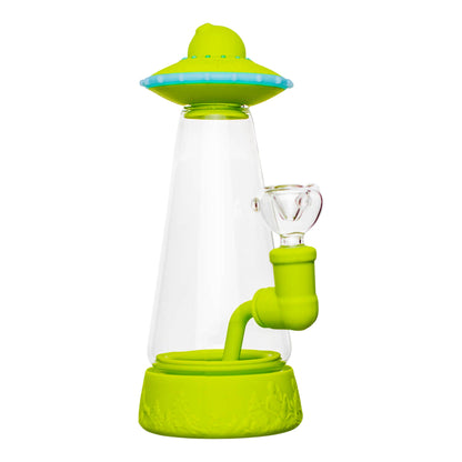 Out Of This World UFO Bong 9in Silicone Green