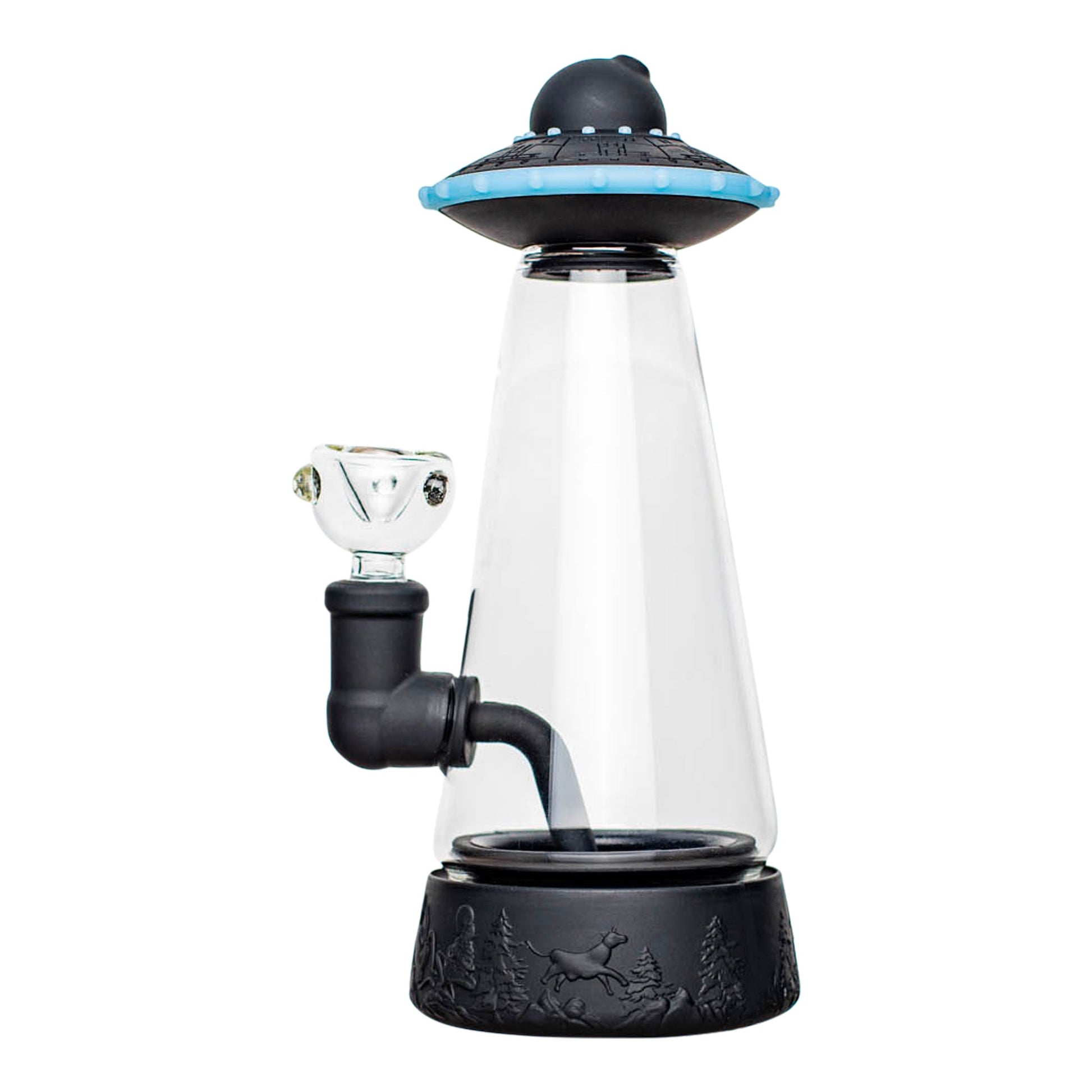 Out Of This World UFO Bong 9in Silicone Green