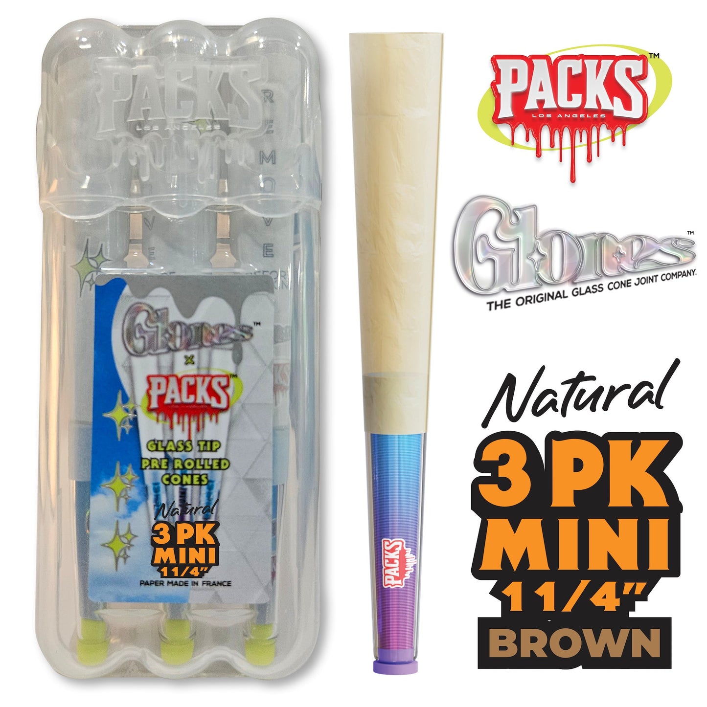 Packwoods Glones Glass Tip Pre-Rolled Cones
