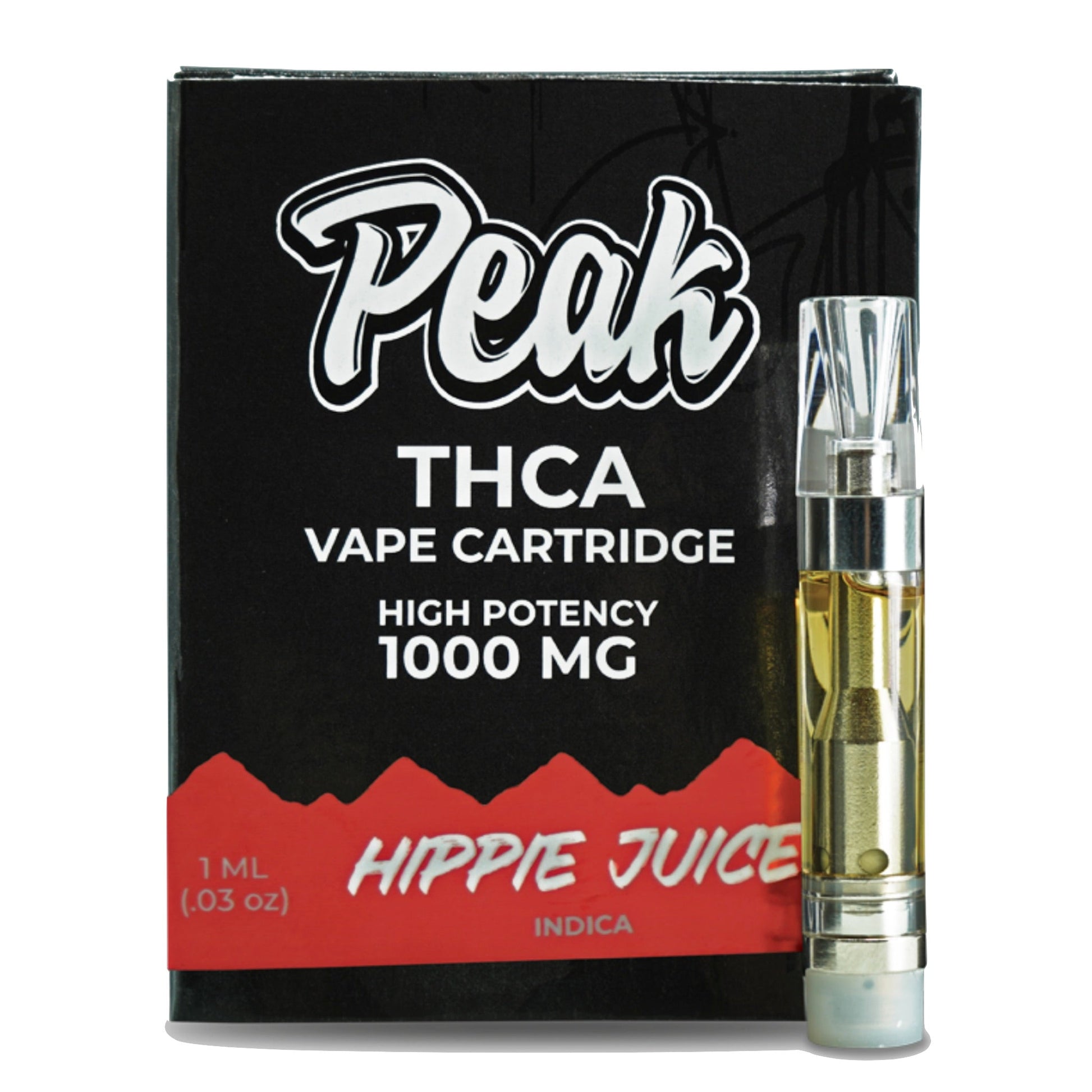 Peak THC-A Hippie Juice Cartridge 1000mg