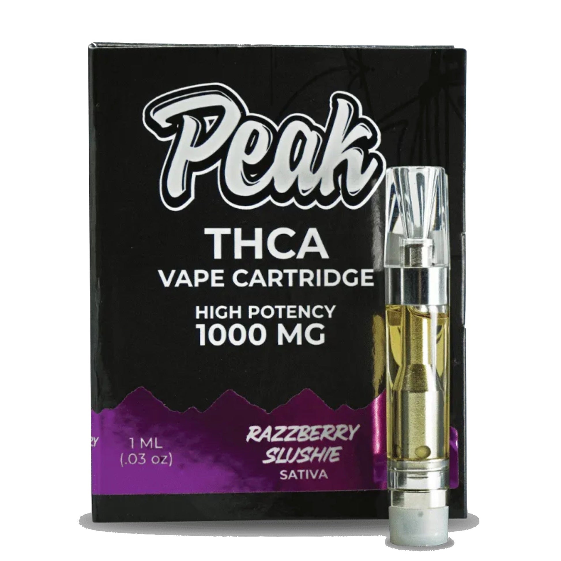 Peak Razzberry Slushie THC-A Cartridge 1000mg