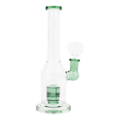 Allied International Perky Bottle Bong 7in Borosilicate Glass