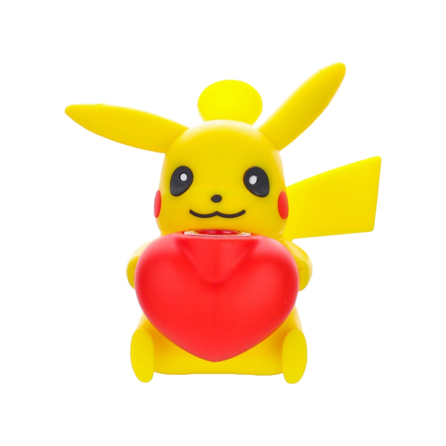 Pika Heart Bubbler 5in Silicone Bong