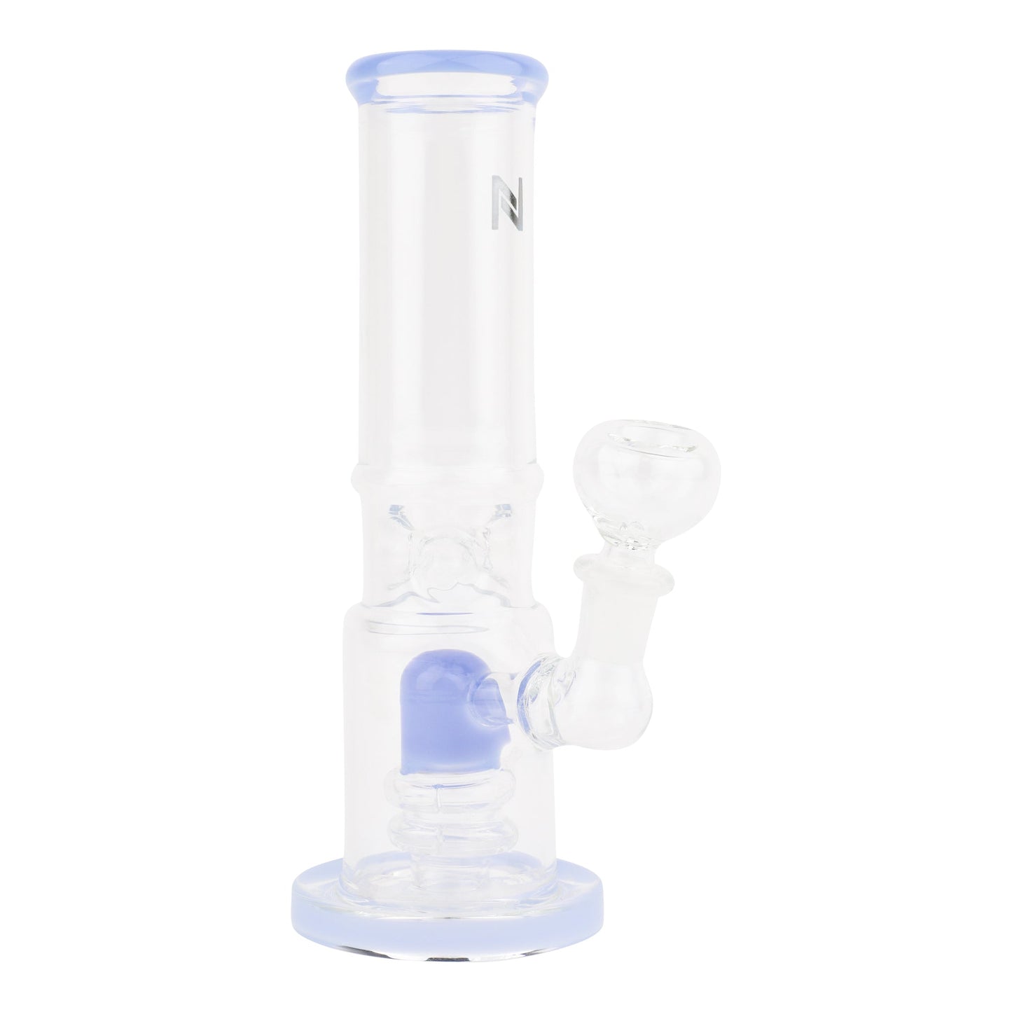 Pinched Perc Bong 7in Borosilicate Glass Pink