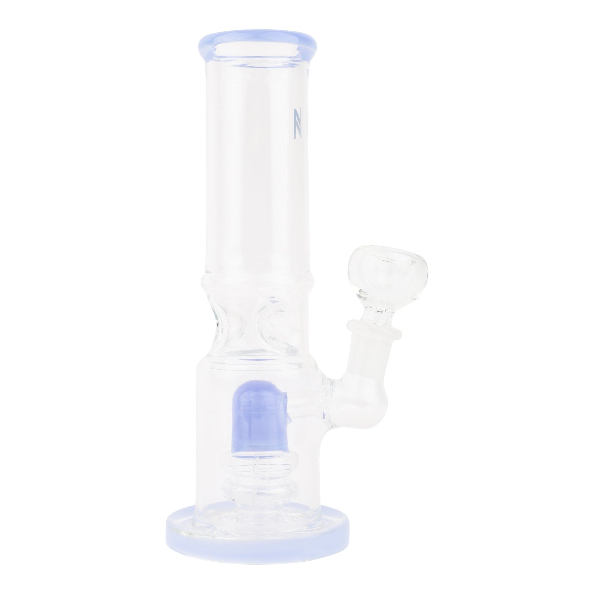Pinched Perc Bong 7in Borosilicate Glass Pink