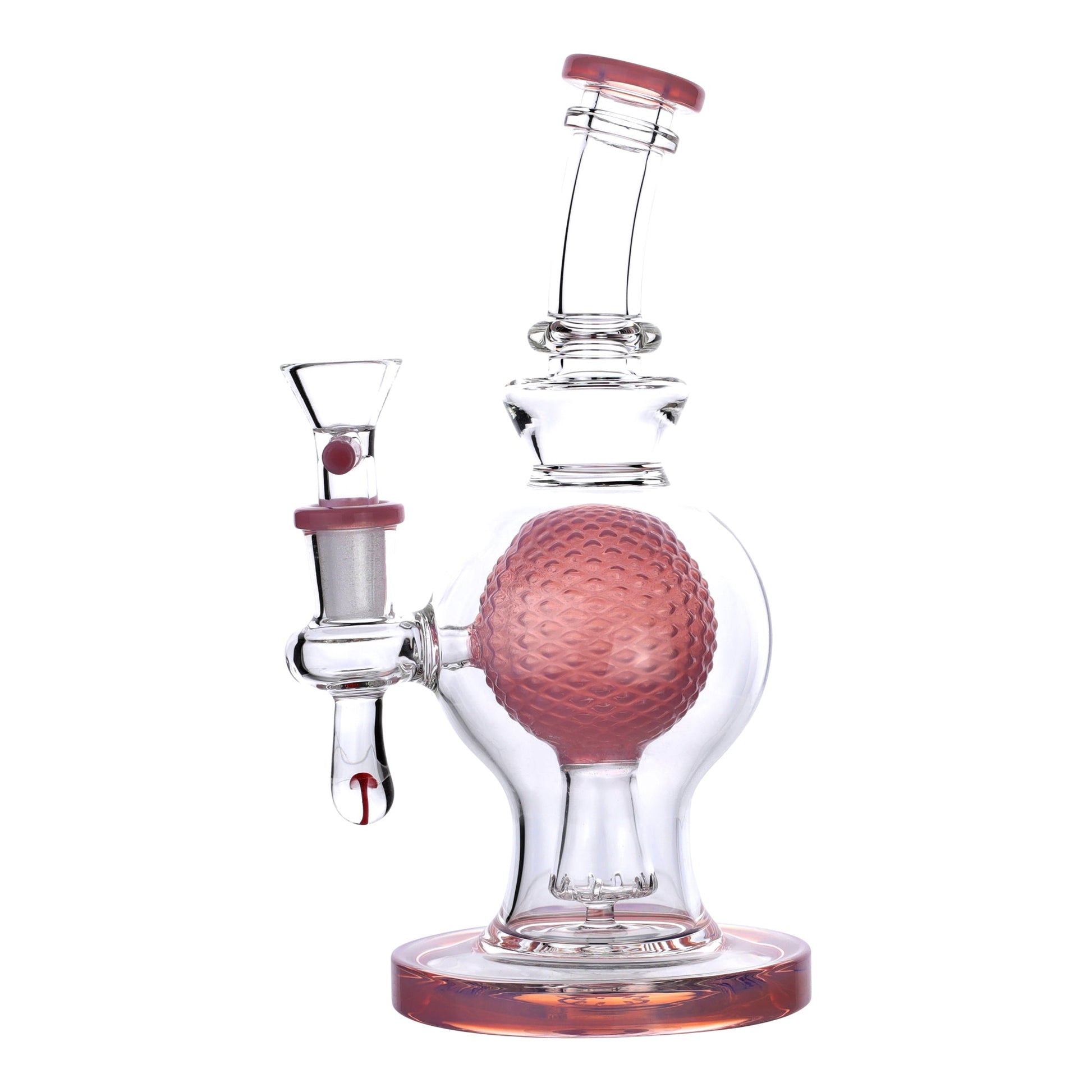 Royal Glass Pink Atmos-Sphere Bong 8in