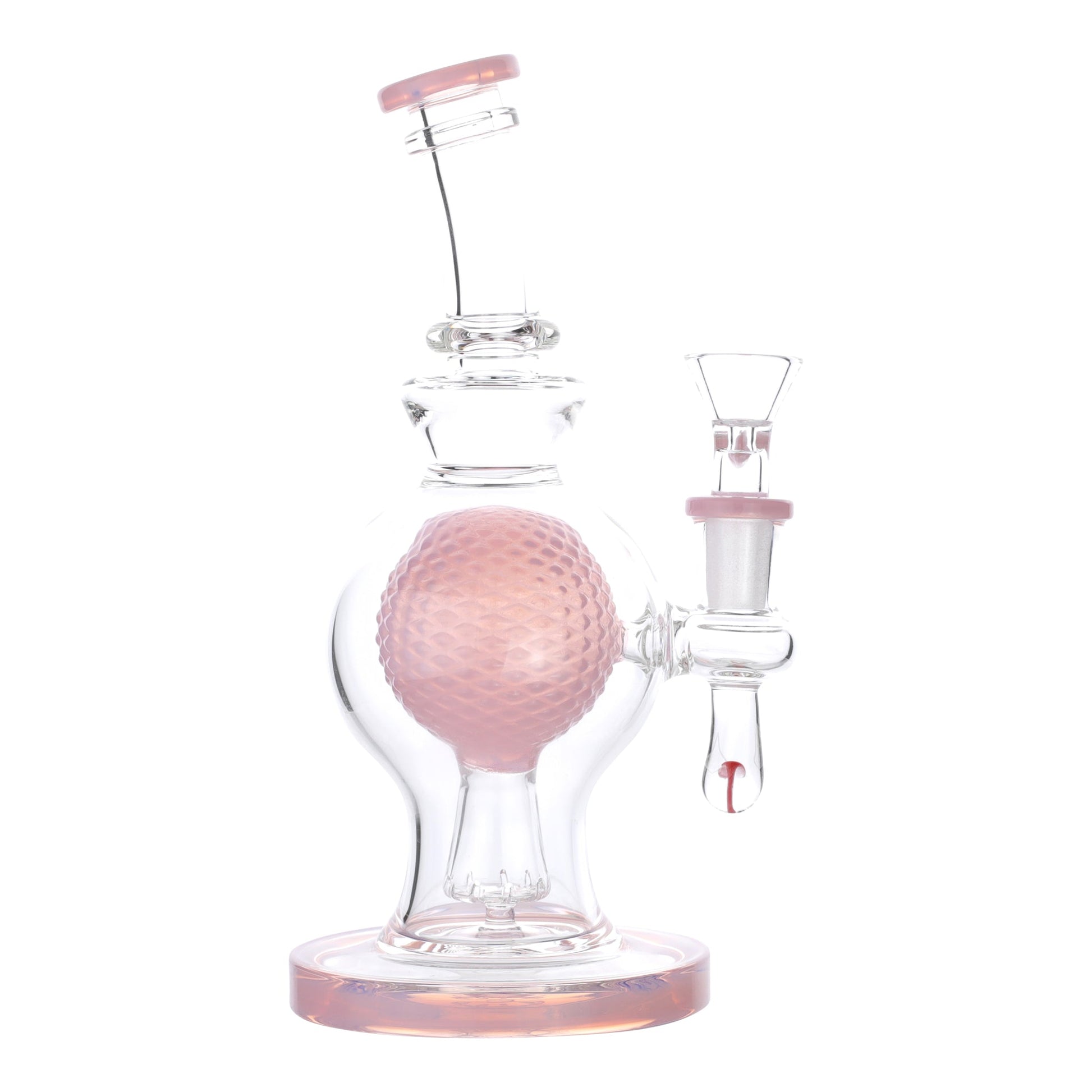 Royal Glass Pink Atmos-Sphere Bong 8in