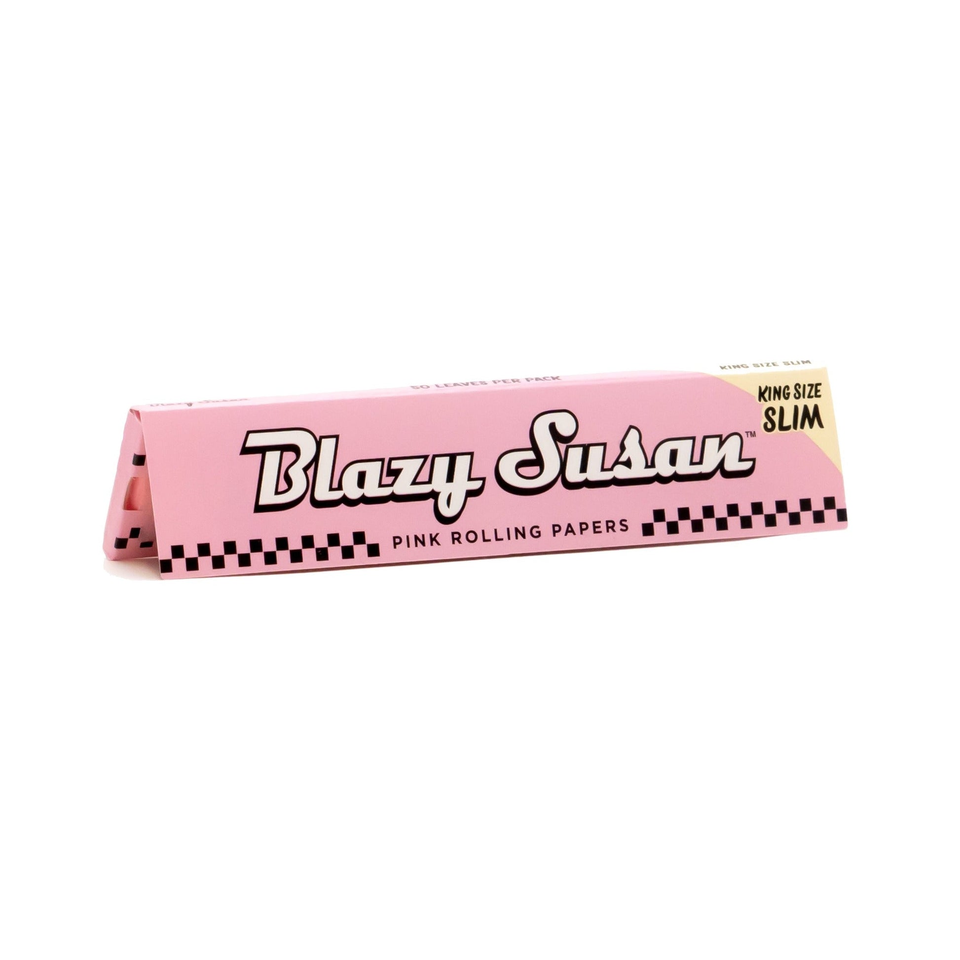 Blazy Susan Pink Rolling Papers 2 Pack 1 1/4 King Size Slim