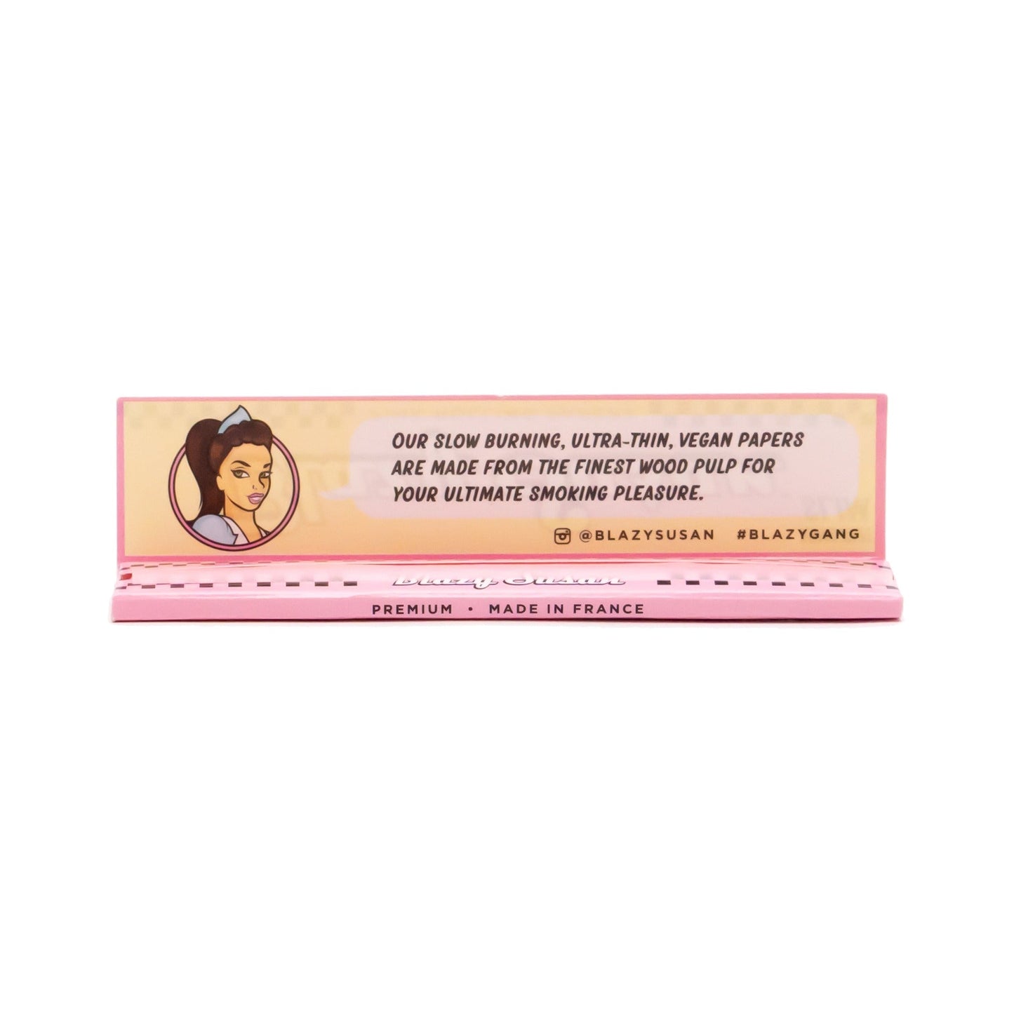 Blazy Susan Pink Rolling Papers 2 Pack 1 1/4 King Size Slim