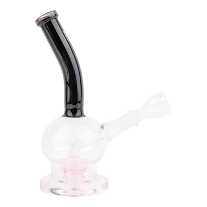 Allied International Pink Bubble Trouble Perc Bong 7in