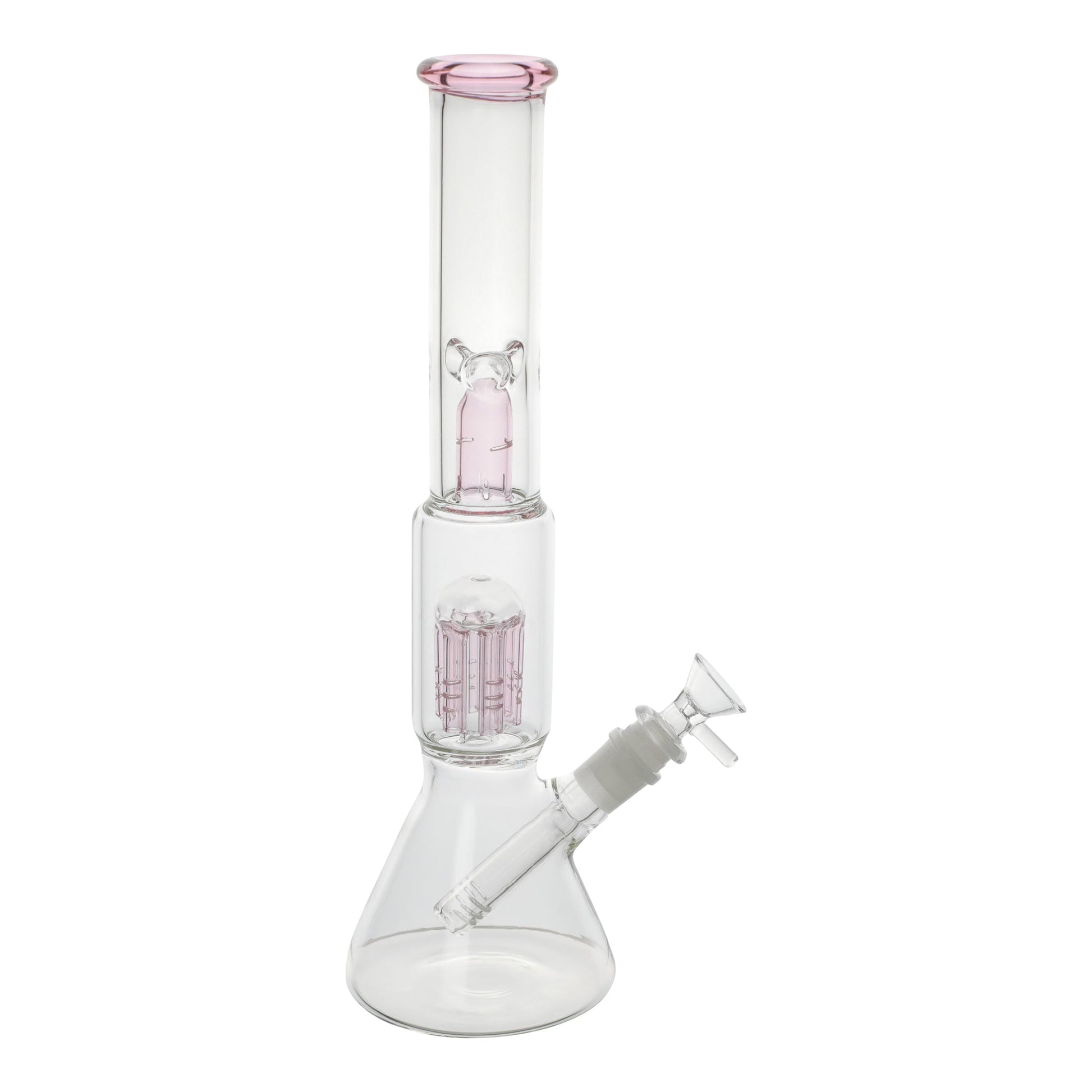 Amy Pink Bullet Perc Beaker Bong 14in