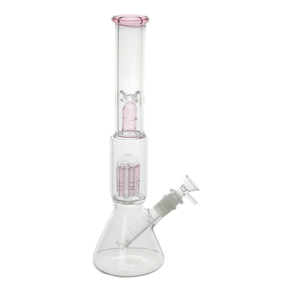 Amy Pink Bullet Perc Beaker Bong 14in