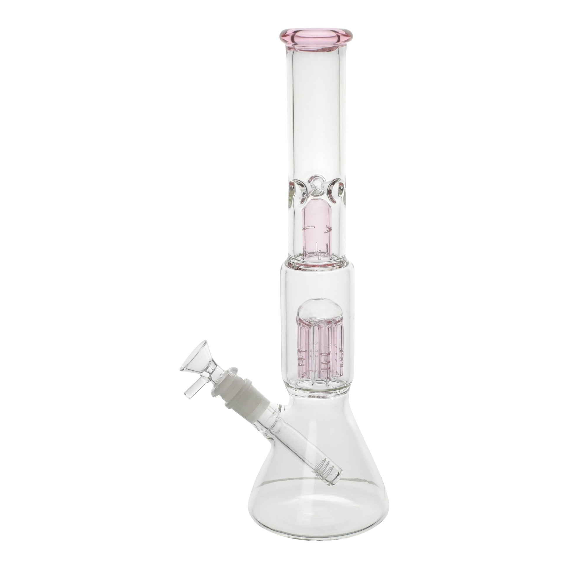 Amy Pink Bullet Perc Beaker Bong 14in
