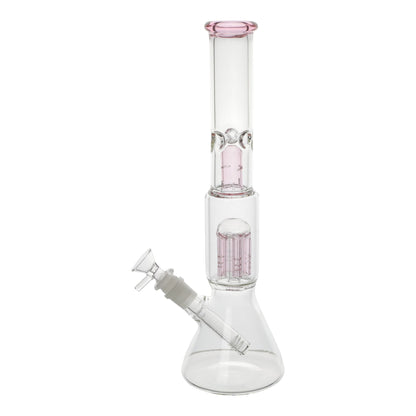 Amy Pink Bullet Perc Beaker Bong 14in