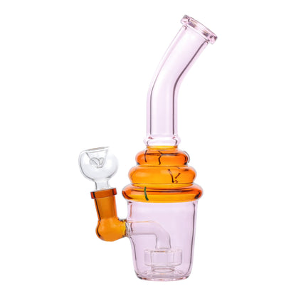 Allied International Pink Iced Cupcake Bong 6in