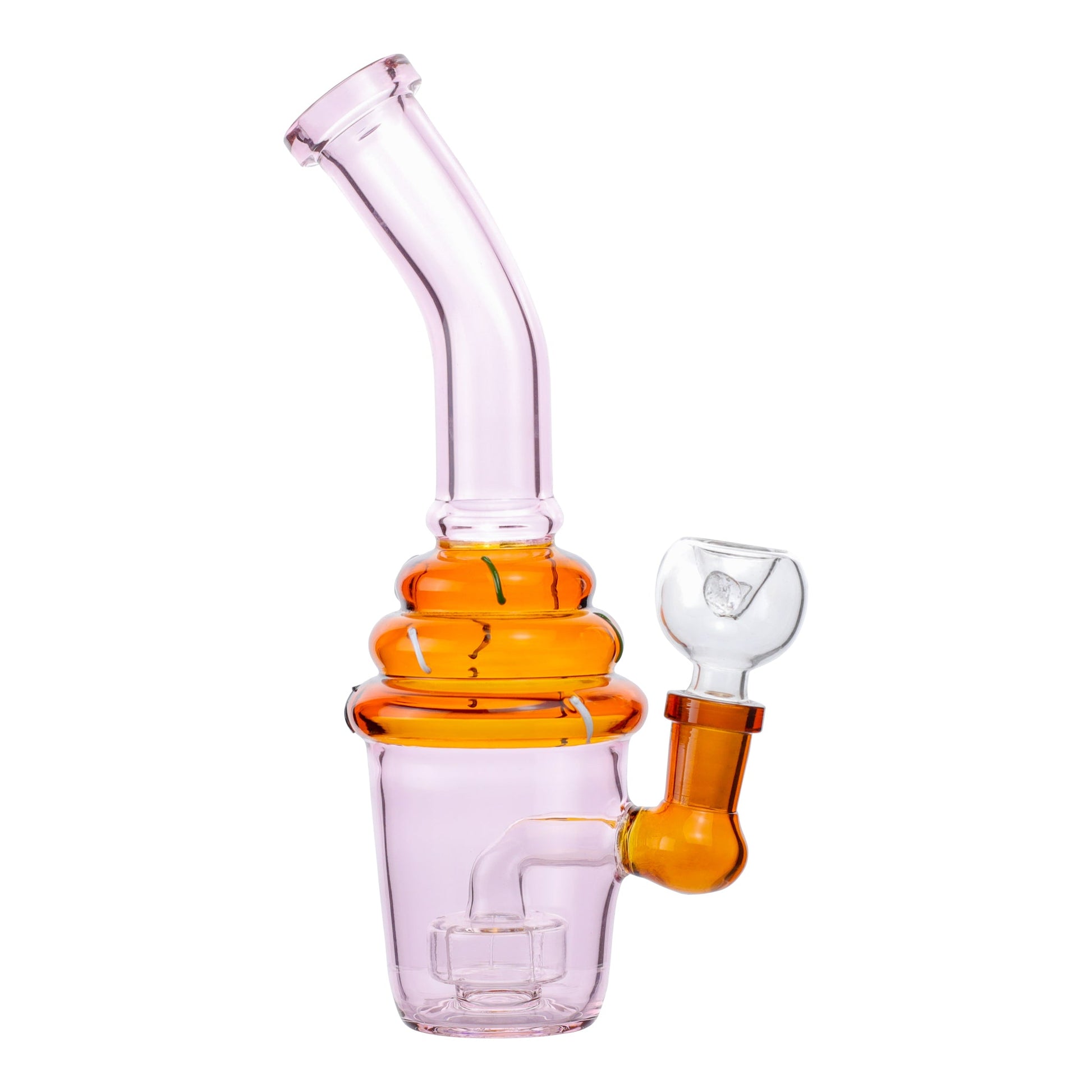 Allied International Pink Iced Cupcake Bong 6in