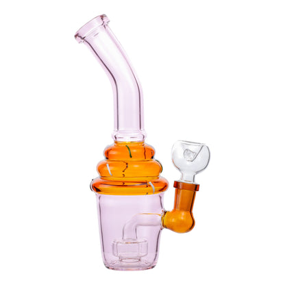 Allied International Pink Iced Cupcake Bong 6in