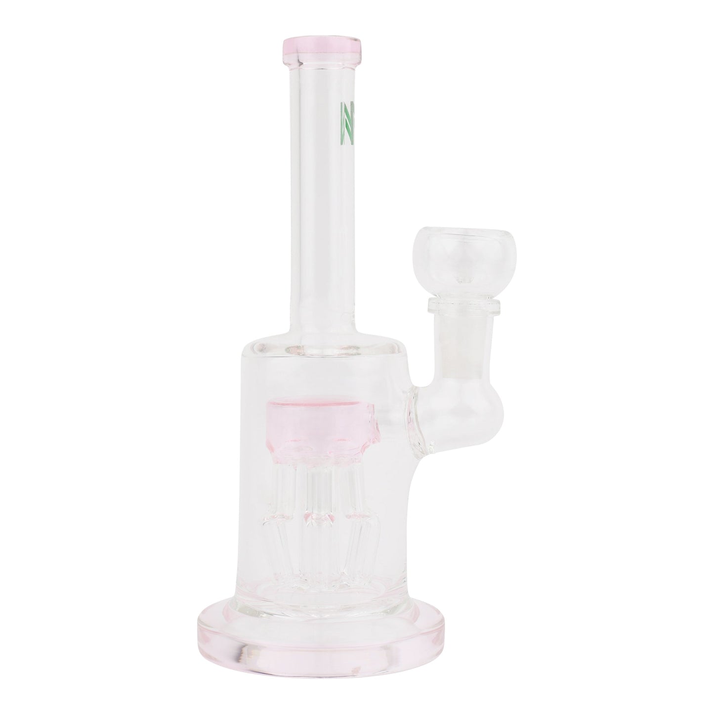 Allied International Pink Jellyfish Chamber Bong 7in