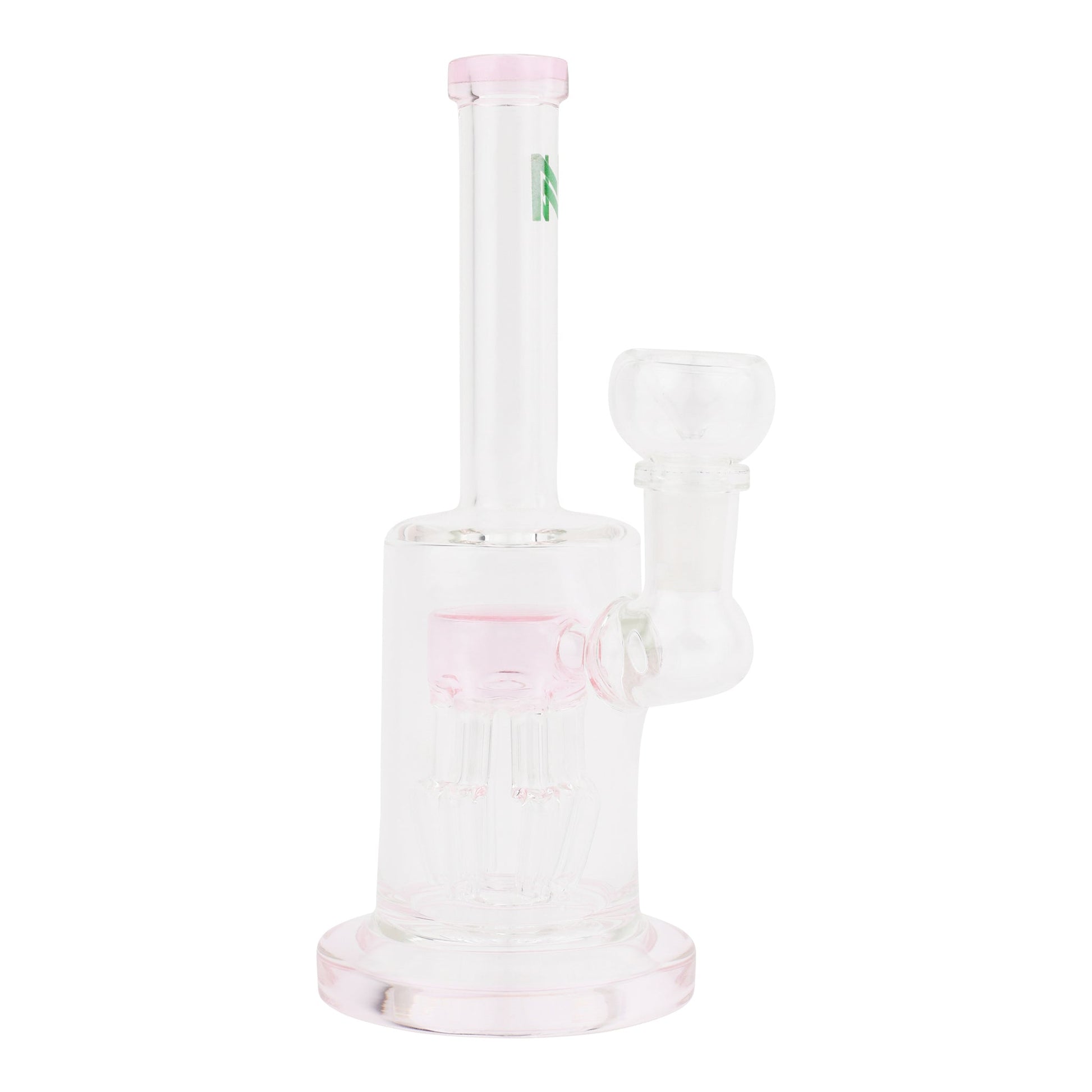 Allied International Pink Jellyfish Chamber Bong 7in