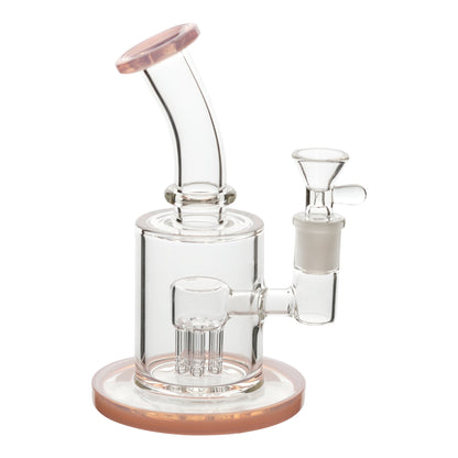 Royal Glass Pink Mad Scientist Bong 7in 14mm Matrix Perc