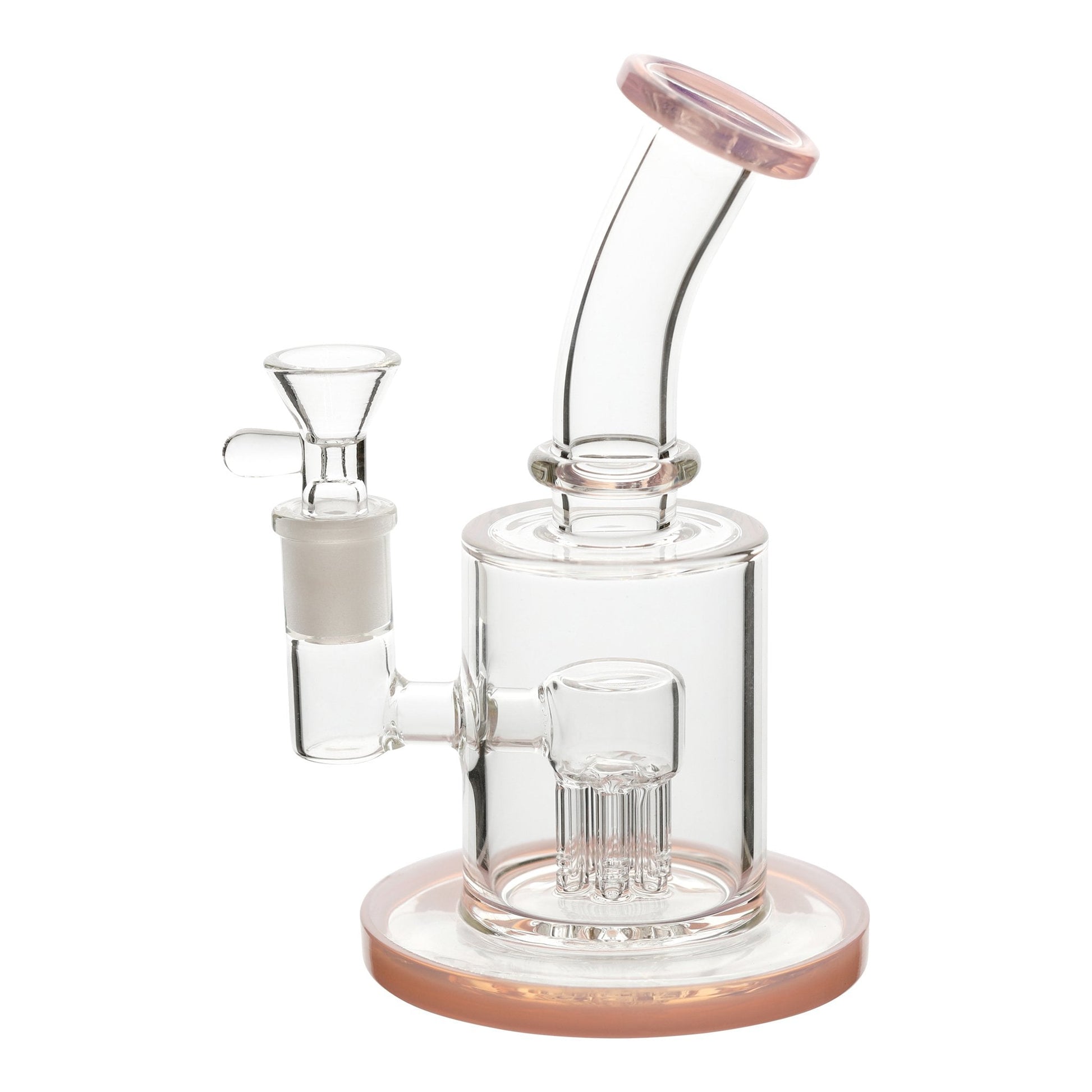 Royal Glass Pink Mad Scientist Bong 7in 14mm Matrix Perc