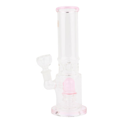 Pink Pinched Perc Bong 7in