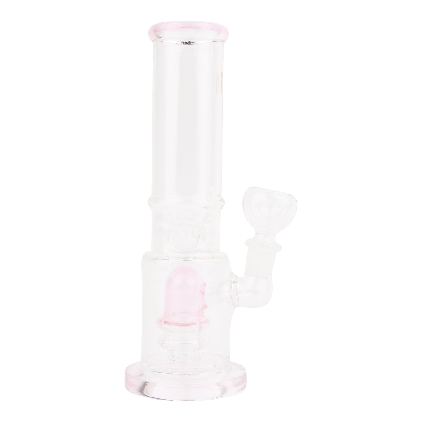 Pink Pinched Perc Bong 7in