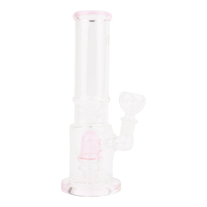 Pink Pinched Perc Bong 7in